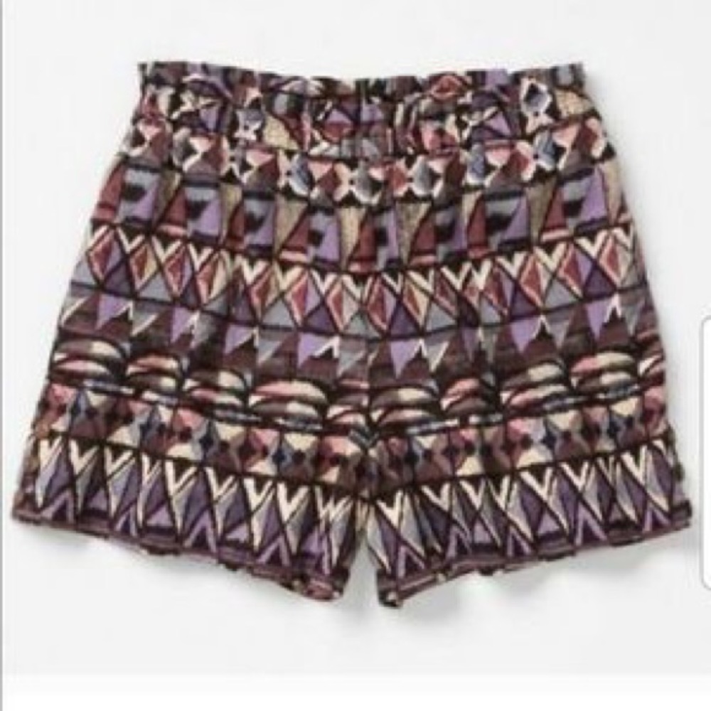Anthro Aztec Paperbag Shorts
